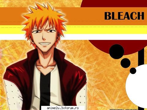 personaje aici punem poze din din bleach, ichigo, elev liceu părul portocaliu devine shinigami