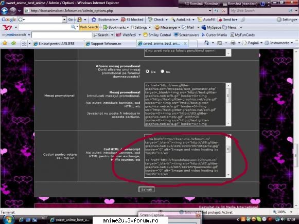 asa nu mai merge!fi atenta codurile mergi la si le pui aici!!! linkuri pentru afiliere!